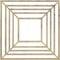 Ekena Millwork Raven Architectural Grde PVC Pierced Ceiling Medallion, Antiqued Pale Gold, 20"OD x 7 3/8"ID x 1/2"P CMPP20X20RAAPG - alternate 1